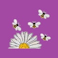 thumbnail image 1 of 2X Adorable Pegatina de Vidrio Estilo Abejas, Calcomanías para Ventanas de Abejas, Calcomanías para Vidrieras de Girasol, Calcomanías para Ventanas de Girasoles, 1 of 5
