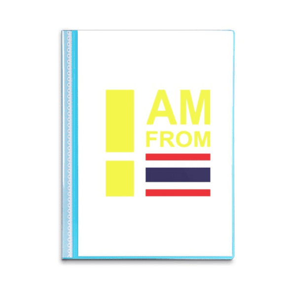I Am From Thailand Art Deco  Fashion Book Sheet Protectors Portfolio Binder Folder