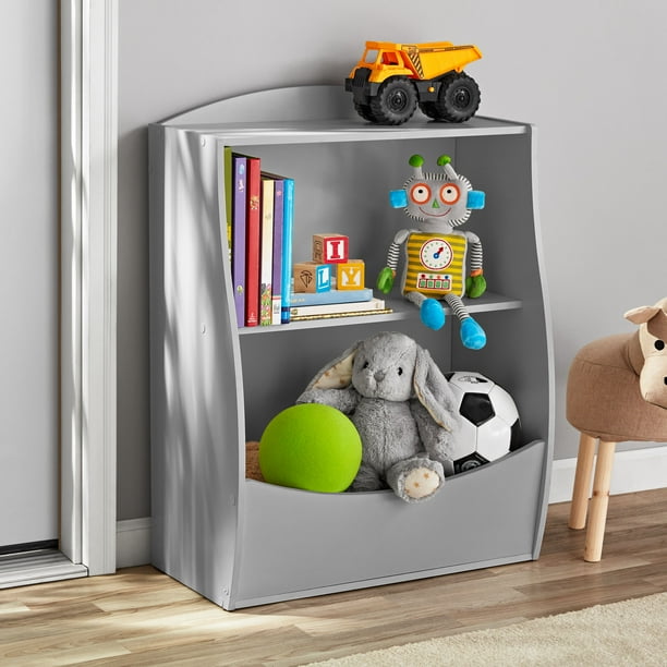 Your Zone Storage Bookcase with Toy Bin, Multiple Finishes Walmart