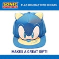 thumbnail image 6 of USPA Accessories USP-73839-C Sonic The Hedgehog Embroidered Face Snapback Hat, One Size, 6 of 7