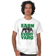thumbnail image 3 of Football Athlete Earn Every Yard Men's Graphic T Shirt Tees Brisco Brands M, 3 of 5