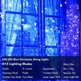 thumbnail image 4 of Cronómetro String Lights KAQ, 27 m, 240 LED, azul, impermeable, 4 of 7