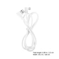 thumbnail image 3 of 1M Right Angle USB Micro Cable Braided USB 2.4 A to 90 Degree Data Cable Charger Cord for Universal Android Phone (White), 3 of 8