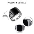 thumbnail image 4 of Gold Plated Rings for Men Steel Gold No.10 2pcs, 4 of 5