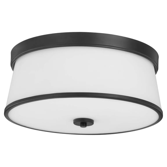 Quorum International 3203-16 Wallinger 3 Light 16" Wide Flush Mount Drum Ceiling Fixture -