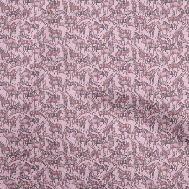 oneOone Cotton Poplin Twill Light Pink Fabric Print Sewing Craft Projects Fabric Prints By Yard 56 Inch Wide