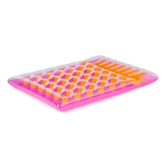 Swimline 36 Pocket Double Inflatable Pool Mattress (Purple/Orange)