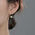 thumbnail image 4 of sweethay Pendientes de aro de apertura Retro clásicos para mujer, joyería colgante de cuentas de Jade, accesorios colgantes de temperamento Ropa, zapatos y accesorios Miscelánea, 4 of 6
