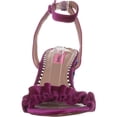 thumbnail image 2 of Womens Betsey Johnson Iliana Ankle Strap Dress Sandals, Magenta Velvet, 2 of 6