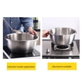 thumbnail image 4 of Cuencos De Metal Gruesos, Aptos Para Lavavajillas, Lavabos De Acero Inoxidable, Ensaladera De Borde Más Profundo Para Trabajo Pesado, Tanques De Condimento Para Pulido De Espejo Interior Con Lavabo Yuarrent HA026375-01, 4 of 7
