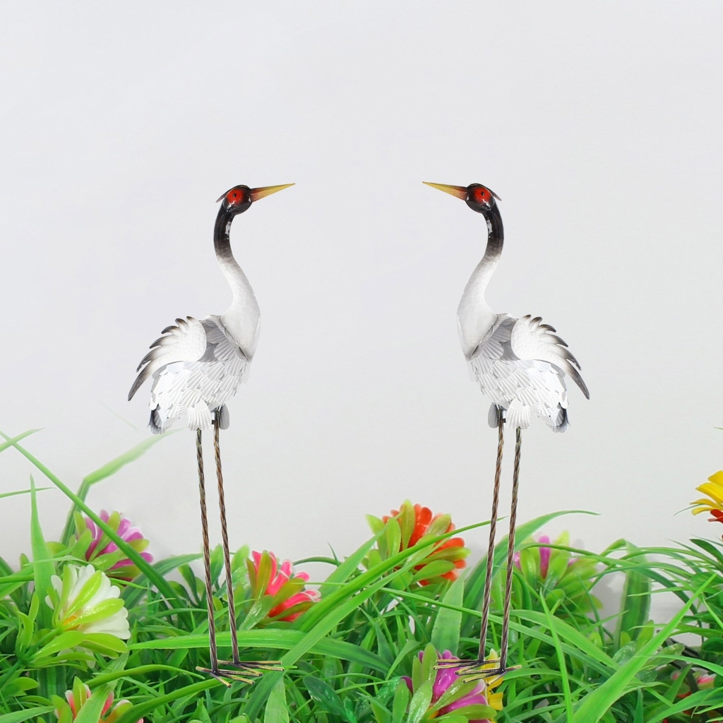 Naturalistic Artistic Garden Statues Metal Ornaments Fit for Outdoor Pond Decoration Patios Landscape Yard Embellishment