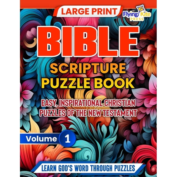 Journey Through the Bible: Bible Scripture Puzzles Book: Easy, Inspirational Christian Puzzles of the New Testament (Paperback)