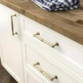 thumbnail image 6 of Goo-Ki 6.3''(192 MM) Hole Centers Brushed Gold Cabinet Pulls, Zinc Alloy Drawer Pulls Cabinet Handles for Dresser and Cupboard, 6 Pack, 6 of 8