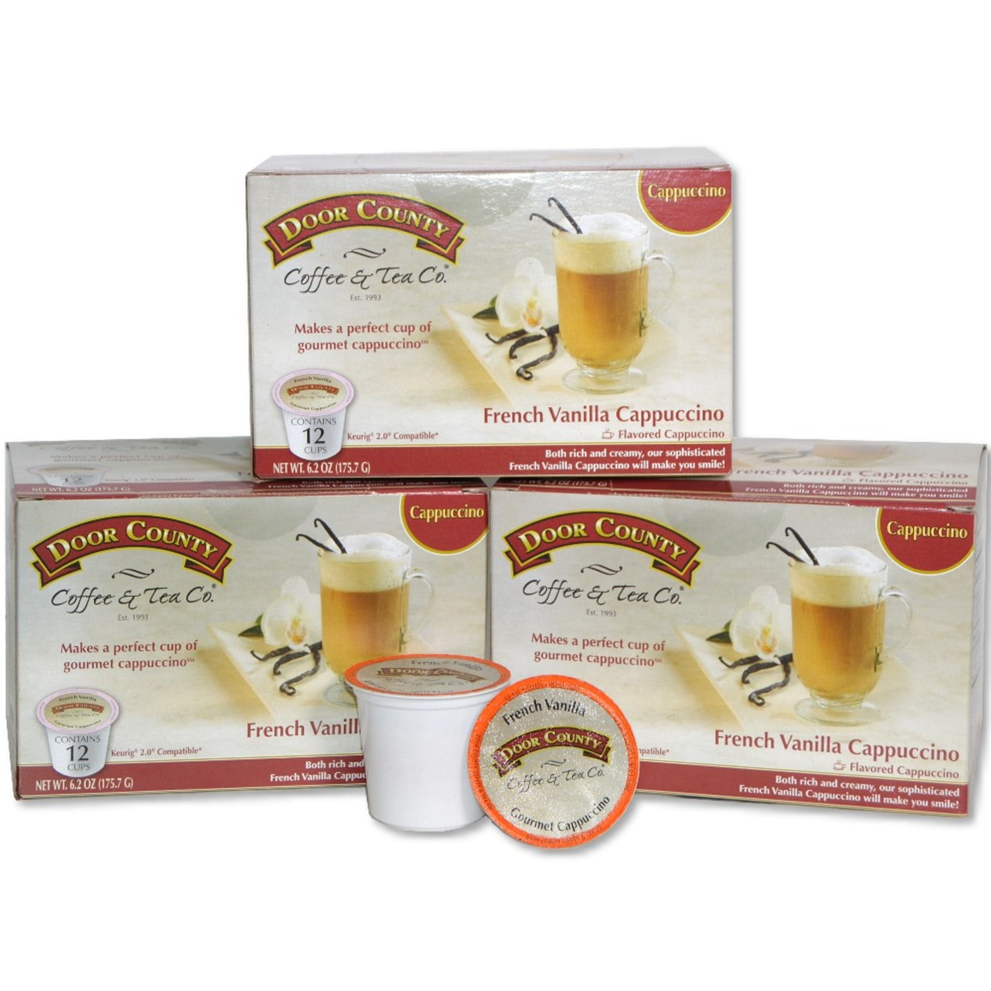 Door County Coffee French Vanilla Cappuccino Specialty SingleServe