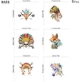 thumbnail image 3 of 6 Pcs Animal Heat Transfer Stickers Iron On Transfer Patches Indian Tribal Fox Lion Horse Deer Skull Heat Transfer Vinyls Stickers Decals for T-Shirt Sweatshirt Clothing Applique, 3 of 7