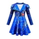 thumbnail image 5 of Disfraz de Mal de D-Descendants 3 para niñas, disfraz de Evie, fantasía, ropa de Navidad, peluca, fiesta de cumpleaños, Halloween, disfraces, 5 of 5
