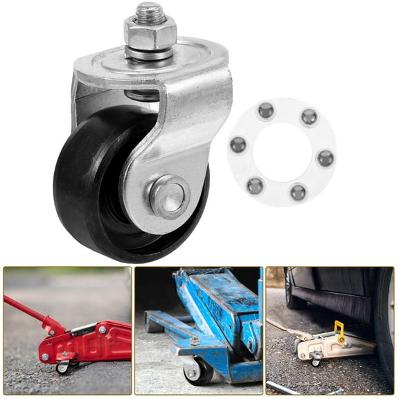 WEUVEB Steel Floor Jack Caster Wheels Compatible with Hydraulic Horizontal Jacks Replacement Parts