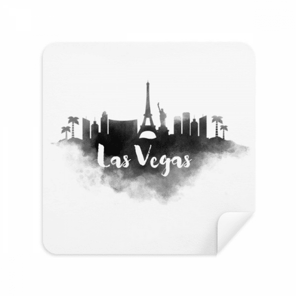 Las Vegas America Landmark Ink City Painting Glasses Cloth Screen Cleaner Suede Fabric 2 Pack