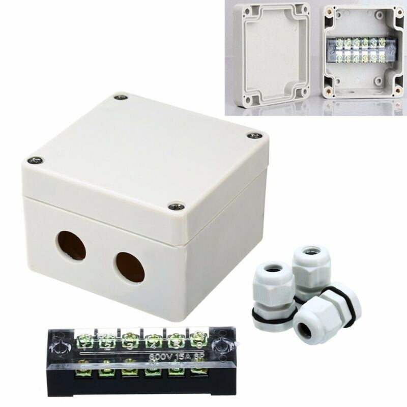 Waterproof Enclosure Electrical Junction Box Connector Terminal Wire Cable Case