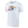 thumbnail image 2 of Men's White Oklahoma City Thunder Team Logo Pride T-Shirt, 2 of 3