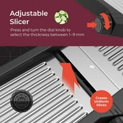 Mueller Living Mandoline Stainless Steel Slicer for Cooking, Julienne, Vegetable & Fruit Chopper