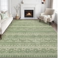 thumbnail image 1 of Alfombra Tortania 305x366 cm, Lavable, Suave, Estilo Bohemio Marroquí Verde, 1 of 9