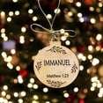 thumbnail image 4 of Nativity Ornaments Set of 24 Engraved Wooden Ornaments with Religious Names and Verses A One Size, 4 of 4