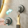 thumbnail image 4 of Modern Aluminum Suction Hooks 2Pcs No Drill Bathroom Kitchen Hooks For Heavy Towels Wreaths Home, 4 of 11