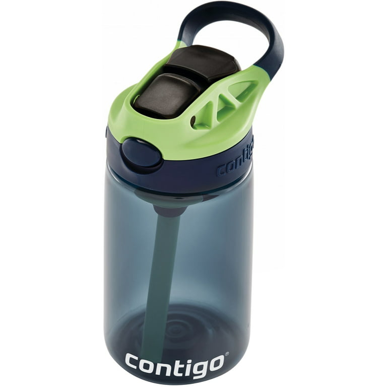 Contigo Kids Water Bottle with Redesigned AUTOSPOUT Straw Lid Blueberry and  Green Apple, 20 fl oz.