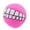 C, variant on JoyMoreHome Funny Teeth Pattern Balls, Chew Toy Squeaky Sound Bite Resistant Dogs Training Toys