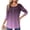 Purples, variant on Long Sleeve Pleated Shirts for Women, Casual Button down V Neck Top, Fashion Fall Tunic Shirt