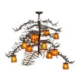 thumbnail image 5 of Meyda Tiffany 113655 Pine Branch Valley View 12 Light 48" Wide Chandelier - Cafe-Noir, 5 of 5