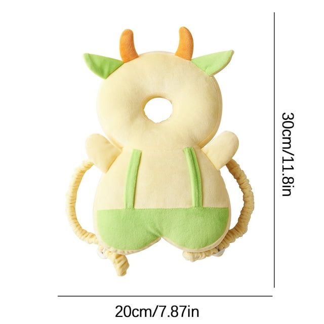 Yhmxh Protector de cabeza transpirable para bebés y niños pequeños que están aprendiendo a caminar. Almohadilla protectora para la cabeza que protege la cabeza y la espalda.