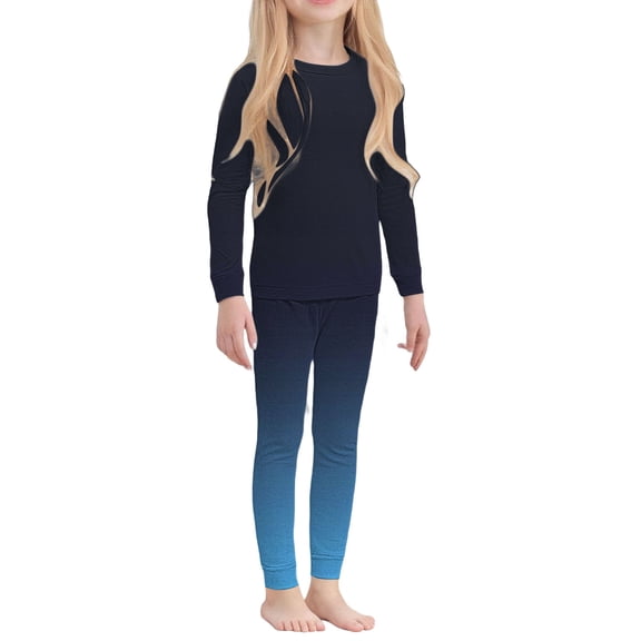 Toddler Thermal Base Layer Kids Long J??h??s Fleece Lined Underwear 2 Set Athletic Shirt Pants for Ski/Cold weather