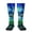 2 Black-2, variant on Colorful Stained Glass Crocodile Print Compression Socks for Both Men And Women for Running, Travel, Flight, Nurse