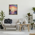 thumbnail image 4 of Stupell Industries Vibrant Abstract Ocean Sunset Landscape Painting Gold Floater Framed Canvas Art Print Wall Art, 25 x 31, 4 of 10