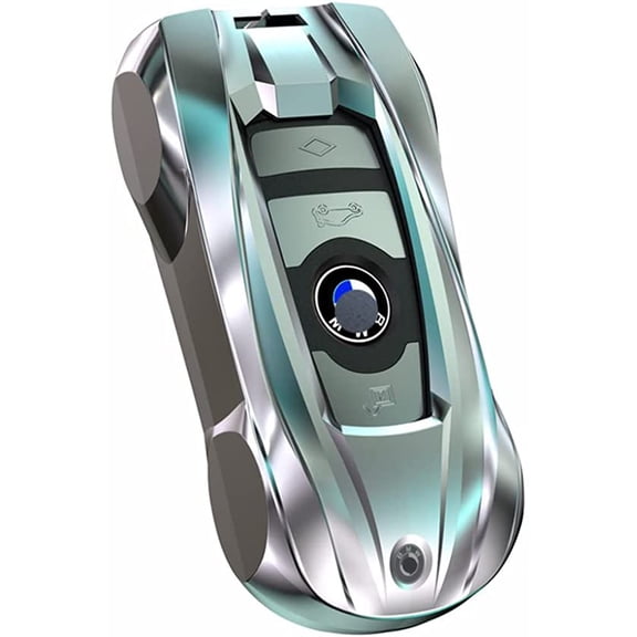 For BMW Key Fob Cover, Key Fob Case Compatible for BMW 1 3 4 5 6 7 Series X3 X4 M5 M6 GT3 GT5 Remote Fob Key with KeyChain