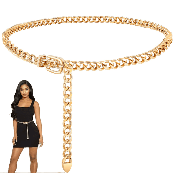 Chain Belt for Women Metal Waist Chain Fashion Chain Belts for Dress