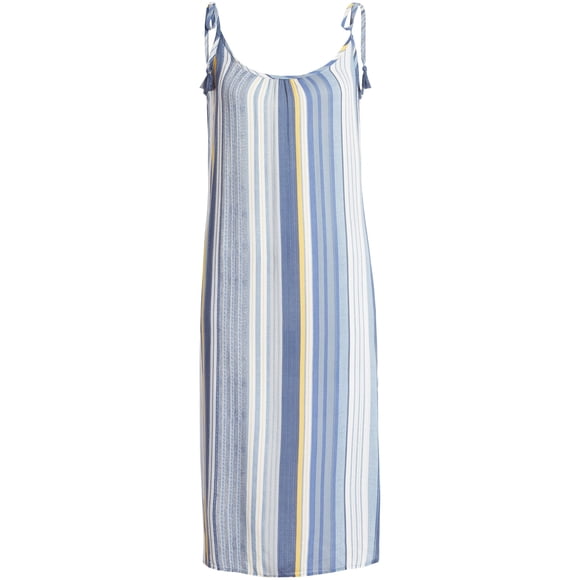 P.J. Salvage Womens Stripe Pajama Night Gown, Blue, Small