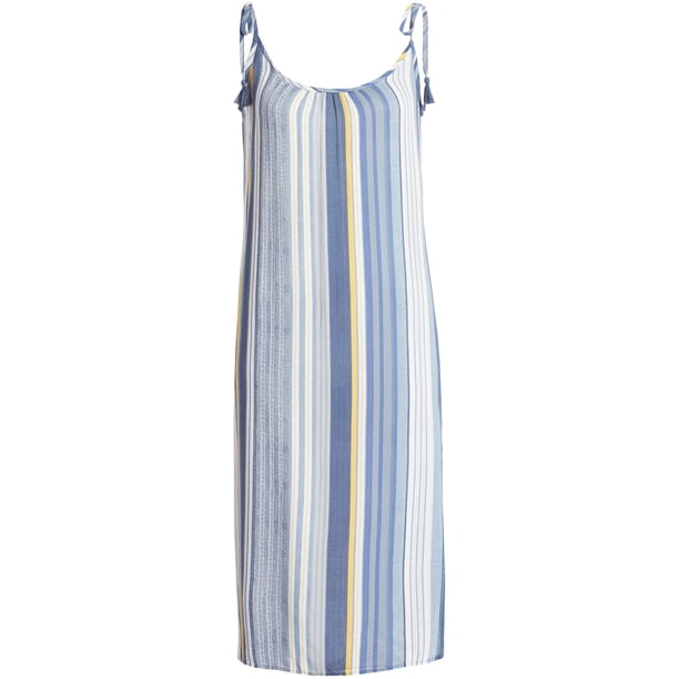 PJ Salvage Pijama de rayas para mujer, azul, pequeño