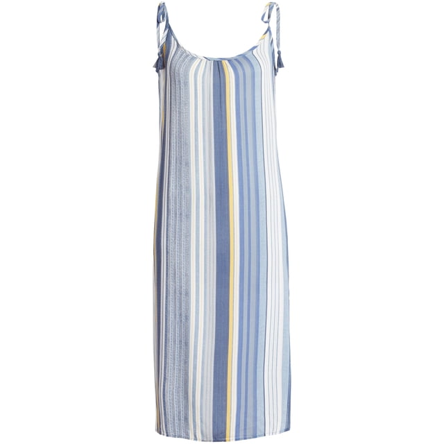 PJ Salvage Pijama de rayas para mujer, azul, pequeño