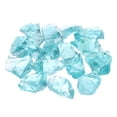 thumbnail image 1 of Fire Glass for Fire Pit, 2-3mm(1/9") High Luster Natural Glass Rocks, Light Blue, 1 of 3