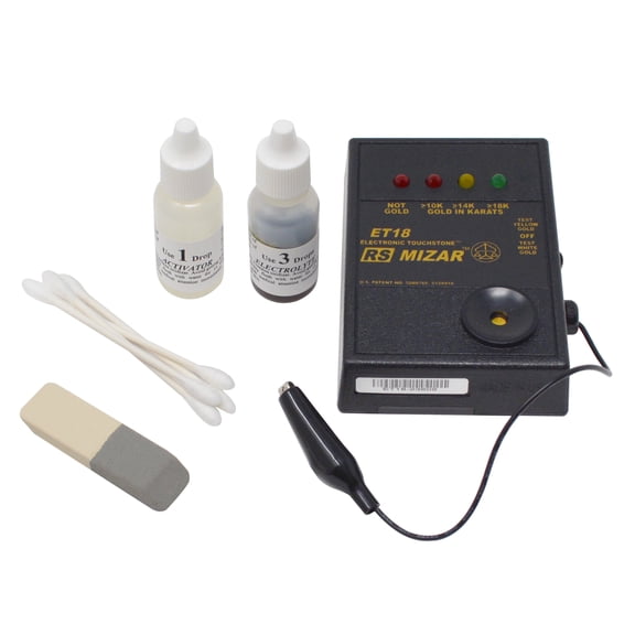 ET-18 Mizar Electric Gold Tester Karat Value Jewelry Scrap Testing Kit Jewelers Tool Set -TES-174.00