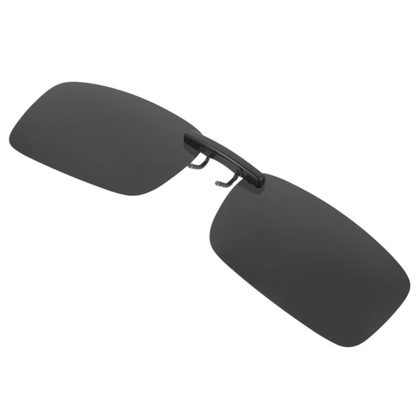 unbranded Gafas De Sol Clip on Unisex Negras Con Lentes Polarizados Y Sin Montura Para Protección Y Estilo