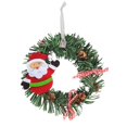 thumbnail image 2 of Spencer 6 Pack 6" Artificial Christmas Wreath Green Wintry Pine Hanging Wreaths for Front Door Wall Window Home Holiday Decor Xmas Ornaments, 2 of 6
