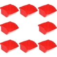 thumbnail image 3 of Gymnture Screws Organizer 8pcs Small Storage Bin Wall Mount Red, 3 of 10