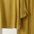 thumbnail image 5 of Sakmal Soft Womens Pajama Set Lounge 2pc Long Sleeve Top and Pants Solid with Pockets Comfy Loose Fit Round Neck Womens Loungewear Set 3XL-5XL, 5 of 5