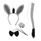 thumbnail image 2 of KAKOWELY juego de disfraz de burro: orejas de burro, diadema, nariz, pajarita y cola. Accesorio divertido para Halloween, carnaval, cosplay., 2 of 4