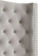 thumbnail image 6 of Furniture of America Qualy Wingback Tufted Fabric Eastern King Bed in Ivory, 6 of 6