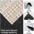 thumbnail image 3 of Brown Geometric Triangle Diamond Pattern Kitchen Rugs Sets Of 3,Kitchen Runner Rugs Non Skid Washable,Decorative Kitchen Floor Mats for Kitchen,Sink,Laundry,17"x30"+ 17"x47" + 17"x59", 3 of 6
